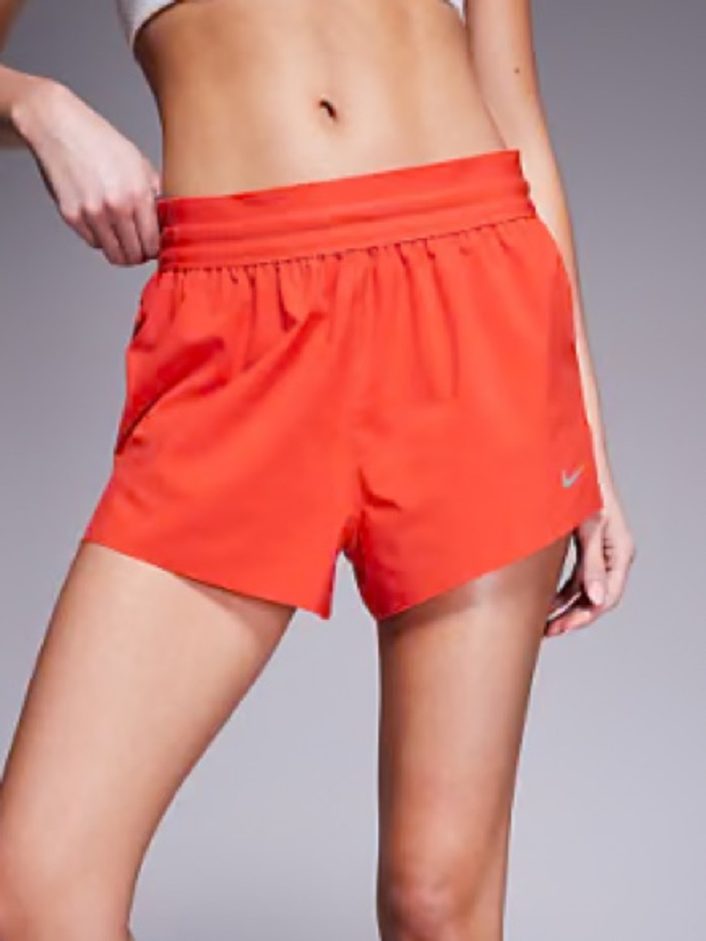 Nike Women's Bright Orange Running Shorts